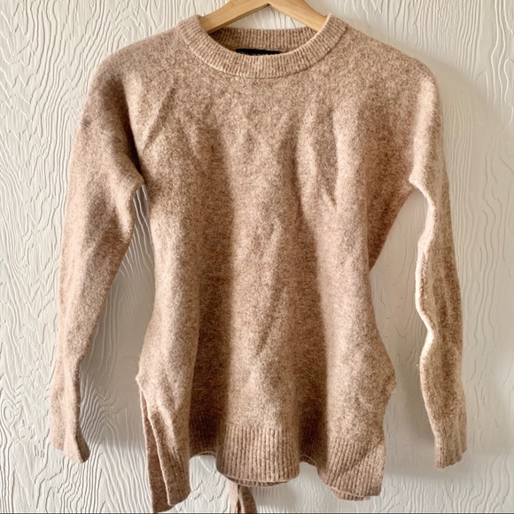 BANANA REPUBLIC wool&alpaca sweater with waist tie - Picture 2 of 4